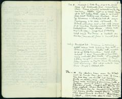 Pitt Rivers Museum, Manuscript Collections, Balfour Papers 1/5, diary of a voyage to South Africa (1905), pp. 7-8.